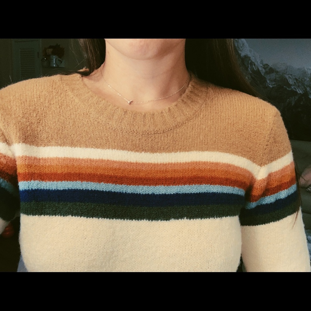 Multicolored fall sweater